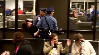 Crazy woman in Boston airport [upl. by Eixel]