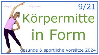 921 🤗 25 min Körpermitte in Form  Bauch und Rückenmuskulatur trainiert  ohne Geräte [upl. by Nednarb]