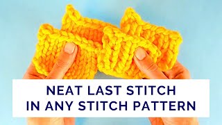 Five Ways to Fix the Last Stitch of the Bind Off Edge [upl. by Vincentia]