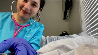 ASMR Physical Examination and Skin Biopsy Home Care Soft Spoken [upl. by Eellah]