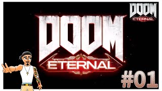 DOOM ETERNAL  A merda está solta capeta pra todo lado bosta no ar e agradecimentos 01 ☄️🔥 [upl. by Atilrahc]