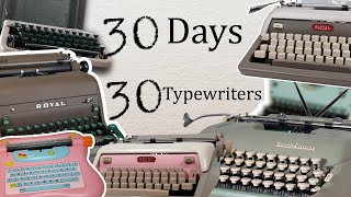 i used a typewriter every day for a month [upl. by Ynattirb]