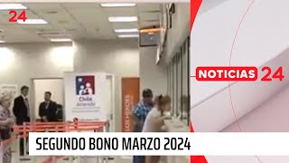 Segundo pago Bono Marzo 2024 ¿quiénes reciben monto por carga familiar  24 Horas TVN Chile [upl. by Nav]