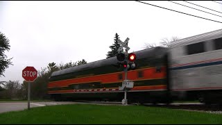 Amtrak 8 with Prairie View Dome Car and Detector [upl. by Brittani225]