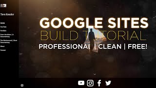 Create a Modern Professional Google Website for FREE FilmmakerPhotographerArtist [upl. by Aloise]