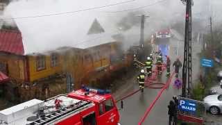 Pożar przy ul Szkolnej Zakopane Fire Response Poland [upl. by Bithia]