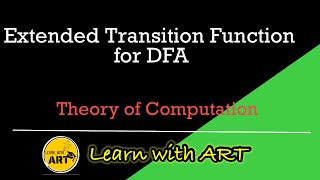 Extended Transition Function For Deterministic Finite AutomataDFA Transition Function for DFA [upl. by Sitnalta]