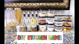 DIY KITCHEN LABELS  PANTRY LABELS  PERSONALIZED LABELS [upl. by Eninahpets]