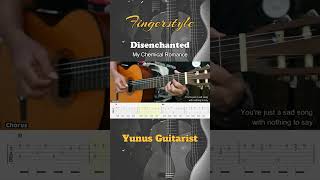 Disenchanted  My Chemical Romance  Fingerstyle Guitar Tutorial  TAB amp Lyrics fingerstyleguitar [upl. by Windham]