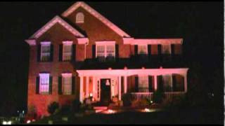 Thriller Halloween Light Show [upl. by Lecroy]