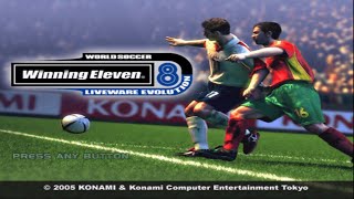 Winning Eleven 8 Liveware Evolution PS2 200405 season  morodolarama1 Patch [upl. by Ilrak]