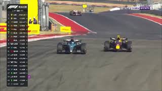 George Russell overtake on Sergio Perez US GP 2024 [upl. by Itnahsa112]