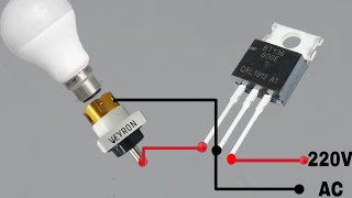 Simple relay circuit using BT136TRIAC [upl. by Eirollam]