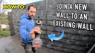 How to join a new wall to an existing wall [upl. by Yanaton]