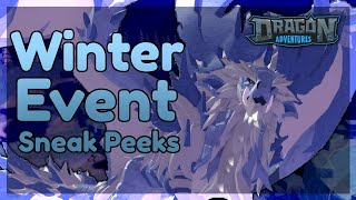 DA News  Winter Event Content — New Minigame Cosmetic Trait amp More ✦ ROBLOX Dragon Adventures [upl. by Starobin]