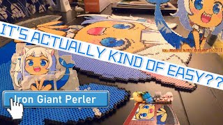 MY MOST REQUESTED TUTORIAL How To IRON Large Perler Projects [upl. by Wendel]