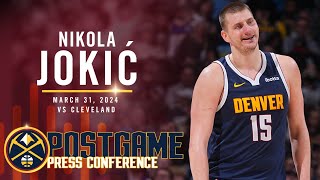 Nikola Jokić Full Post Game Press Conference vs Cavaliers 🎙 [upl. by Truc]