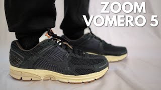 THESE ARE CLEAN  NIKE ZOOM VOMERO 5 BLACK SESAME LUNAR NEW YEAR REVIEW amp ON FEET [upl. by Otrebogir]