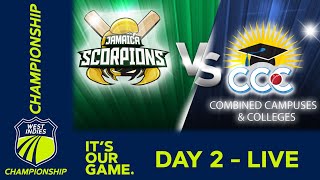 🔴 LIVE Jamaica v CCC  Day 2  West Indies Championship 2024  Thursday 15th February [upl. by Shulamith]