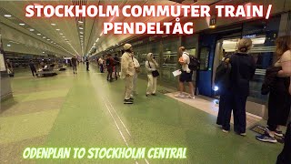 Stockholm Commuter train  Pendeltåg from Odenplan to Central station [upl. by Auburta]