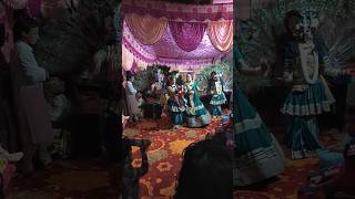 Radhe Krishna dance 🦚 at society radhakrishna foryou dance shreekrishna [upl. by Emlin]