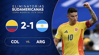 Colombia vs Argentina  CONMEBOL World Cup Qualifiers  2024  Highlights [upl. by Schaffel953]