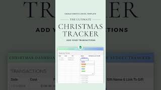 Christmas Spreadsheet  Christmas Gift Tracker  Holiday Tracker  Christmas Budget  Christmas List [upl. by Odla]