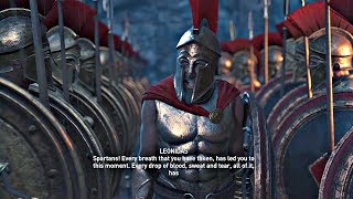 Assassins Creed Odyssey  All Leonidas amp 300 Spartans Cutscenes PS4 Pro [upl. by Lovel]