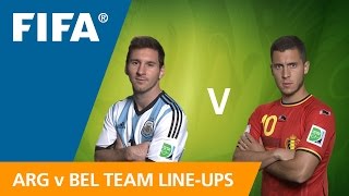 Argentina v Belgium Team Lineups EXCLUSIVE [upl. by Htims]