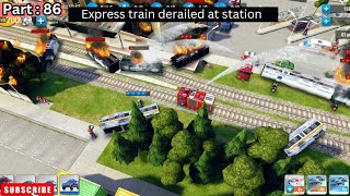 Express train derailed at station  Emergency HQ part 86  Emergency HQ gameplay [upl. by Berta]