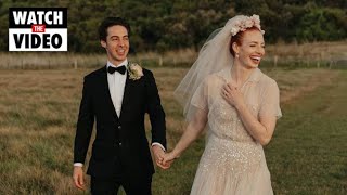 Yellow Wiggle Emma Watkins shares stunning wedding photos [upl. by Ahsircal]