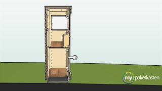 Paketbriefkasten Funktionsweise mit Zwischenklappe  Mypaketkasten [upl. by Sutherlan]