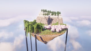 I built the BIGGEST floating island Minecraft Survival [upl. by Romano]