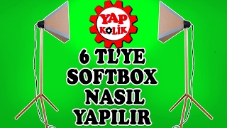 Softbox Yapımı  Tripodlu Softbox Nasıl Yapılır [upl. by Calli]