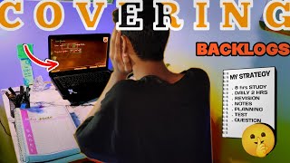 FIGHTING🔥WITH MY BACKLOGS 😰STRATEGY  how to clear BACKLOGS jee2025  11th graded studyvlog [upl. by Dahsraf]