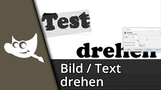 Gimp Bild drehen  Gimp Text drehen ✅ Tutorial [upl. by Ailuj]