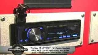 Pioneer Premier® DEHP700BT CDMP3WMAiTunes AACWAV InDash Receiver with BuiltIn Bluetooth® Wireless and USB Direct Control for iPod® [upl. by Truda]