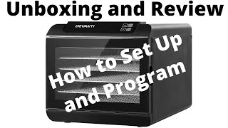 Devanti Food Dehydrator Unboxing and Programming Instructions [upl. by Bartel]