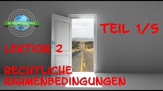 Theorieunterricht Fahrschule Lektion 2  Teil 15 Rechtliche Rahmenbedingungen [upl. by Corson]