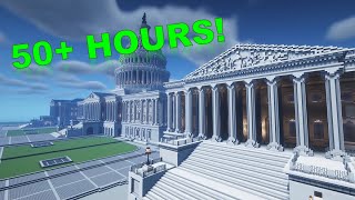 MOST DETAILED Minecraft US CAPITOL BUILDING EVER [upl. by Aynosal]