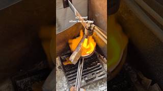 silver bar melting process 😀 [upl. by Rusty]