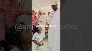 OONI OF IFE amp QUEEN NAOMIS SON TADENIKAWO ENJOYING HIS DADS COMPANY queennaomiogunwusi [upl. by Etennaej]