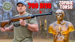 700 BMG Rifle vs Zombie Torso How Powerful Is 700 BMG [upl. by Yahsat719]