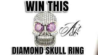 WIN THIS DIAMANTE DIAMOND SKULL RING Dramatic Accessories Giveaway by AJT Jewellery [upl. by Su]