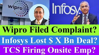 Wipro Suing Ex Employee  Infosys Lost  Billion Deal TCS Onsite Layoffs tcs wipro infosys hcl [upl. by Calle849]