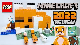 LEGO Minecraft Fox Lodge 21178  2022 Set Review [upl. by Denys282]