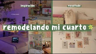 REMODELANDO MI CUARTO CON POCO PRESUPUESTO ⭐💸 inspiración de pinterest [upl. by Pooi75]