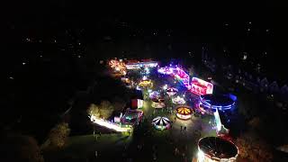 BRITISH AERIAL VIEWS  Liphook Carnival Fair Hampshire UK with music [upl. by Yortal]