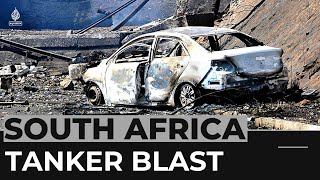 Fuel tanker explosion kills 10 in South Africa [upl. by Riccardo24]