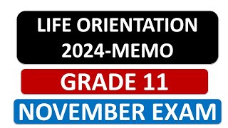 2024 GRADE 11 LO NOVEMBER EXAMS  LO GRADE 11 EXAM NOVEMBER THUNDEREDUC [upl. by Lednem]